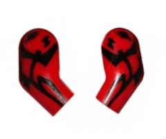 Arm, (Matching Left and Right) Pair with Black Tattoo Pattern (SW Darth Maul)