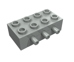Pneumatic Distribution Block 2 x 4 with Non-return Valve