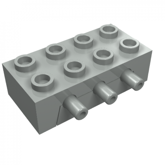 Pneumatic Distribution Block 2 x 4 with Non-return Valve