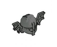 Minifigure, Headgear Helmet with Bat Wings