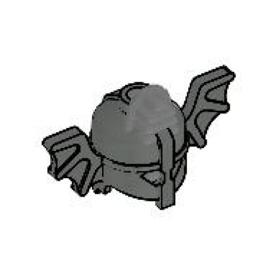 Minifigure, Headgear Helmet with Bat Wings