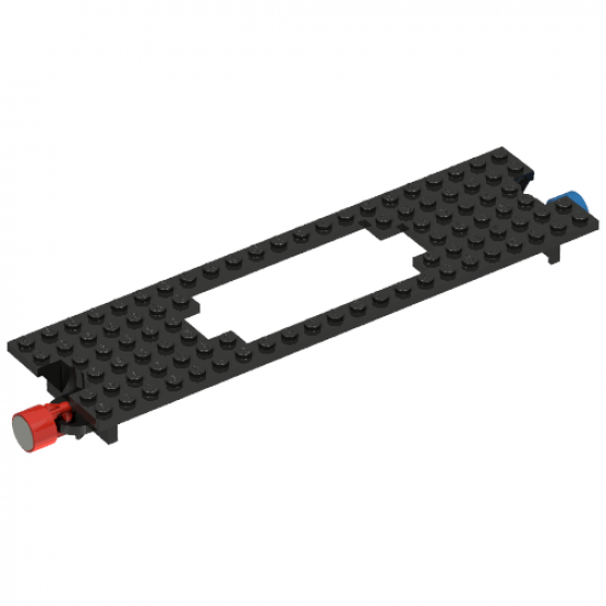 Train Base 6 x 22 Cutout with Top Slots and Magnets