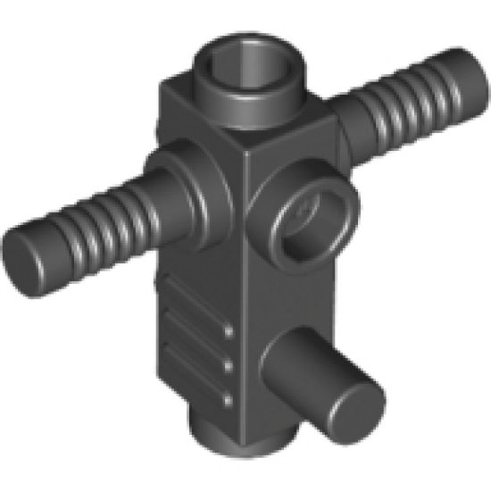 Minifigure, Utensil Tool Chainsaw Body with Handles and Studs