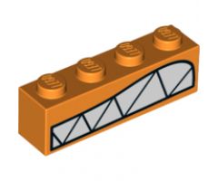 Brick 1 x 4 with Bared Teeth Pattern (Queen Watevra Wa'Nabi Mouth)