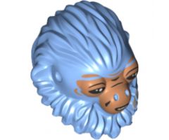 Minifigure, Head, Modified SW Ardennian with Nougat Face Pattern (Rio Durant)