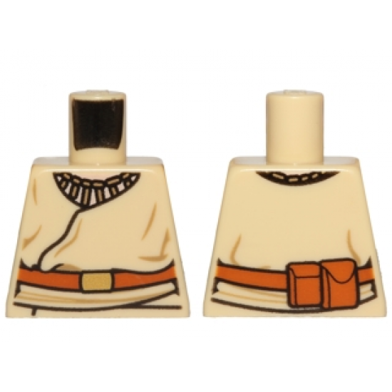 Torso SW Layered Shirt, Brown Belt with Gold Buckle, Pouches on Reverse Pattern