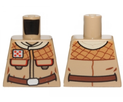 Torso SW Hoth Rebel Jacket with Pockets and Brown Belt Pattern