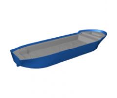 Boat Hull Unitary 74 x 18 x 7 with Light Bluish Gray Top