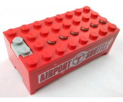 Electric, Battery Box 9V Small Without Battery Cover with Airport Shuttle Pattern on Both Sides (Stickers) - Set 6399