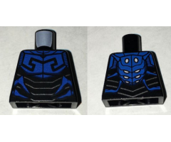 Torso Batman Armor with Insect Scales and Blue Beetle Pattern