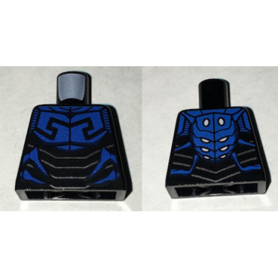 Torso Batman Armor with Insect Scales and Blue Beetle Pattern
