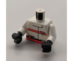 Torso Res-Q Orange Stripes, 15 on Belt and Back Logo Pattern / White Arms / Black Hands