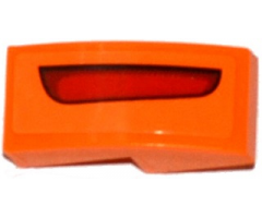 Slope, Curved 2 x 1 with Red Taillight Pattern Model Right Side (Sticker) - Set 75912
