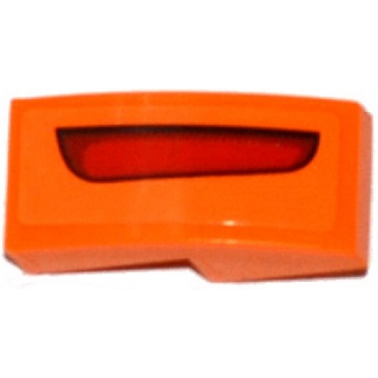 Slope, Curved 2 x 1 with Red Taillight Pattern Model Right Side (Sticker) - Set 75912