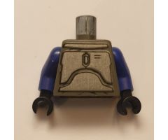 Torso SW Mandalorian Armor Plates Silver Pattern (Jango Fett) / Violet Arms / Black Hands