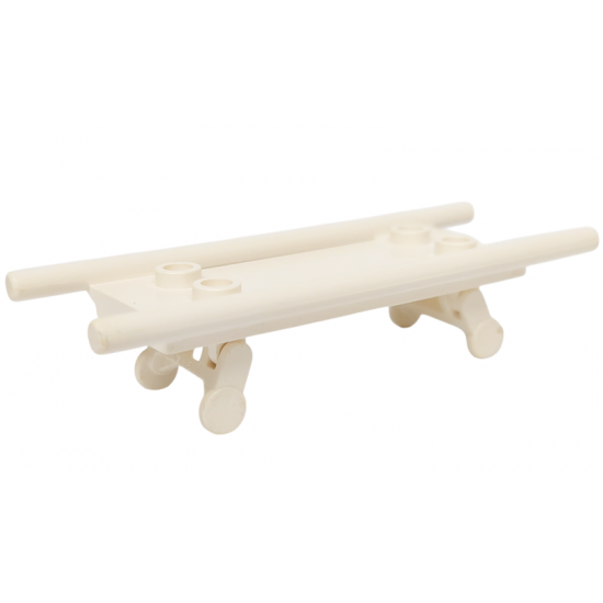 Minifigure, Utensil Stretcher with 2 Minifigure, Utensil Stretcher Wheels (4714 / 4715)