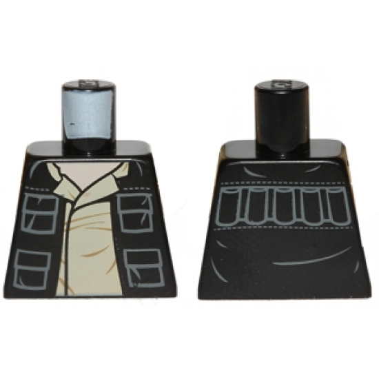 Torso SW Open Jacket with Pockets and Shirt and Back Pockets Pattern (Han Solo)