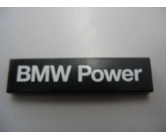 Tile 1 x 4 with 'BMW Power' Pattern (Sticker) - Set 8461