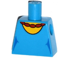 Torso Simpsons Dress with Round Neckline and Red Necklace Pattern