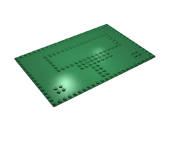 Baseplate 16 x 24 with Set 080 Large White House Pattern
