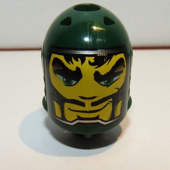 Large Figure Part Head with Rascus, Sir Pattern - Series 2