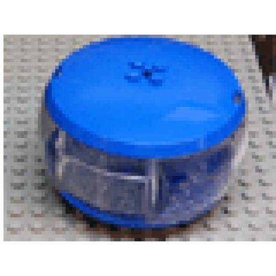 Container X-Pod with Trans-Clear Barrel and Matching Color Caps