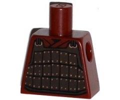 Torso Armor Plate Dark Brown with Copper Rivets Pattern