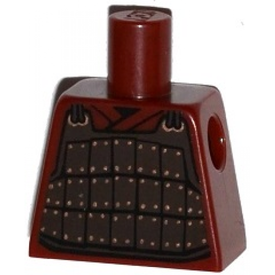 Torso Armor Plate Dark Brown with Copper Rivets Pattern