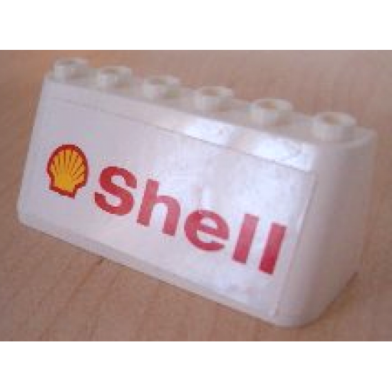 Windscreen 2 x 6 x 2 with 'Shell' Text & Logo Pattern (Sticker)