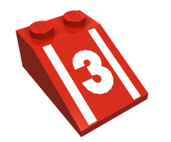Slope 33 3 x 2 with Number 3 Pattern