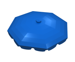 Belville Umbrella Top with Rounded Bottom Flaps