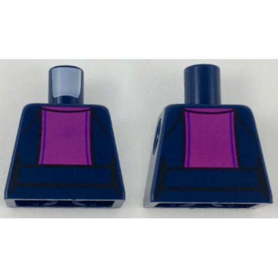 Torso Female Magenta Center Panel Pattern