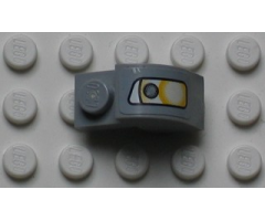 Slope, Curved 2 x 1 x 1 1/3 with Recessed Stud with Headlight Pattern Model Left Side (Sticker) - Set 8654