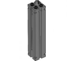Support 2 x 2 x 8 with Grooves and Top Peg, Smooth on All Sides