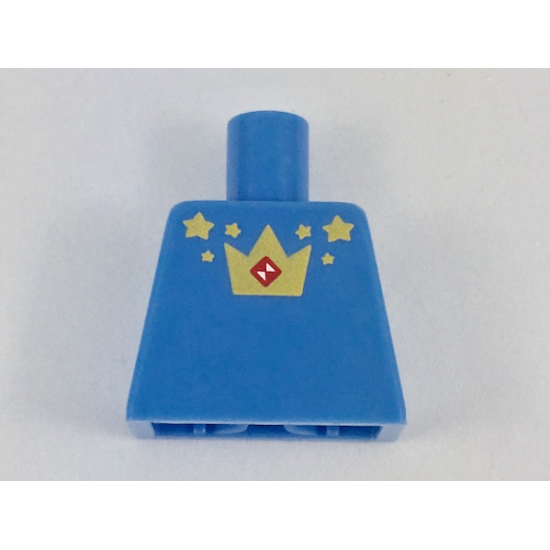 Torso with Gold Stars and Crown with Red Hourglass Pattern