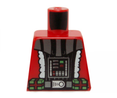 Torso Santa Jacket with White Trim and SW Darth Vader Pattern