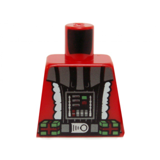 Torso Santa Jacket with White Trim and SW Darth Vader Pattern