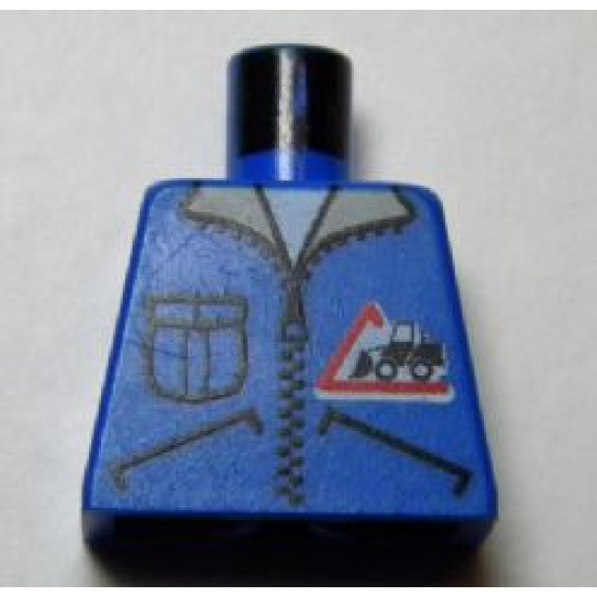Torso Town Bulldozer Logo, Zipper Jacket, Pocket Pattern (Lorry Driver)