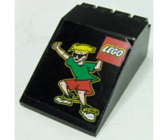 Windscreen 6 x 4 x 2 Canopy with LEGO Logo and Boy in Sunglasses Pattern (Sticker) - Set 3442