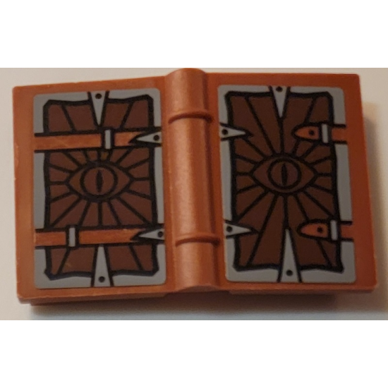 Minifigure, Utensil Book 2 x 3 with Eye of Sauron Pattern (Stickers) - Set 10237
