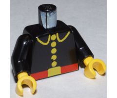 Torso Fire Uniform Five Button Pattern / Black Arms / Yellow Hands