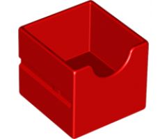 Duplo, Furniture Drawer 2 x 2 with Semicircle Cutout