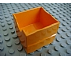 Duplo, Furniture Drawer 2 x 2 with Semicircle Cutout