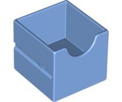 Duplo, Furniture Drawer 2 x 2 with Semicircle Cutout