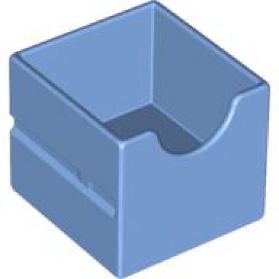 Duplo, Furniture Drawer 2 x 2 with Semicircle Cutout