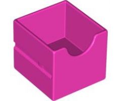 Duplo, Furniture Drawer 2 x 2 with Semicircle Cutout