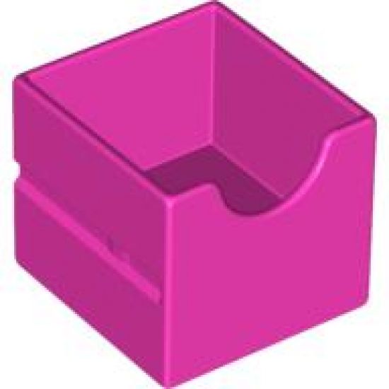 Duplo, Furniture Drawer 2 x 2 with Semicircle Cutout