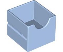 Duplo, Furniture Drawer 2 x 2 with Semicircle Cutout