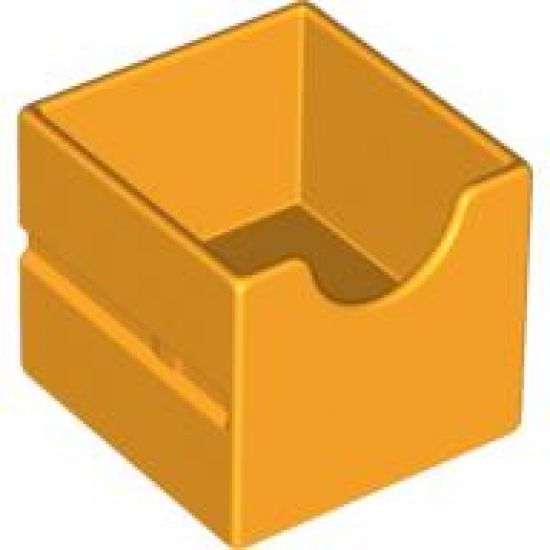 Duplo, Furniture Drawer 2 x 2 with Semicircle Cutout