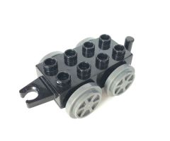 Duplo, Train Base 2 x 4 with Light Bluish Gray Wheels